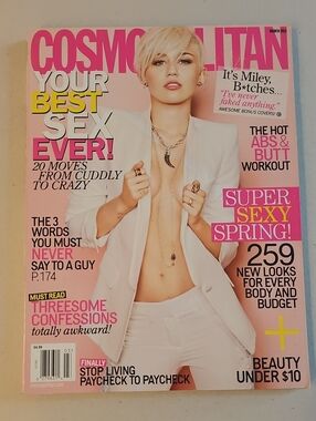 Cosmopolitan Magazine Miley Cyrus March 2013